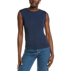 Lafayette 148 New York Womens Silk-Blend Sweater, Blue
